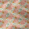 Printed Double Gauze BOMINI Ecru / Pink